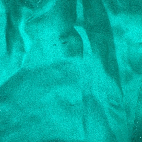 LUNYA NWOT Washable Silk Piped Tee Short Set in Estuarine Green/Emerald Size L